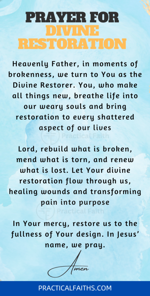 healing journey prayer