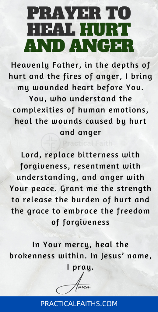 healing journey prayer