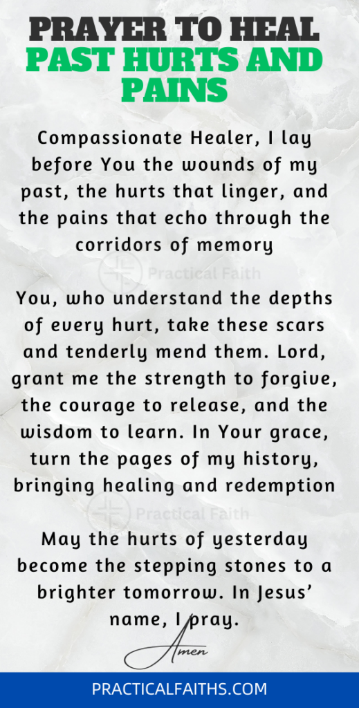 healing journey prayer