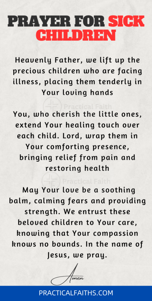 healing journey prayer