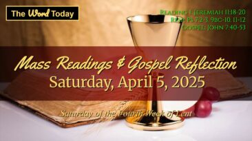 Mass Reading of the Day April 5th