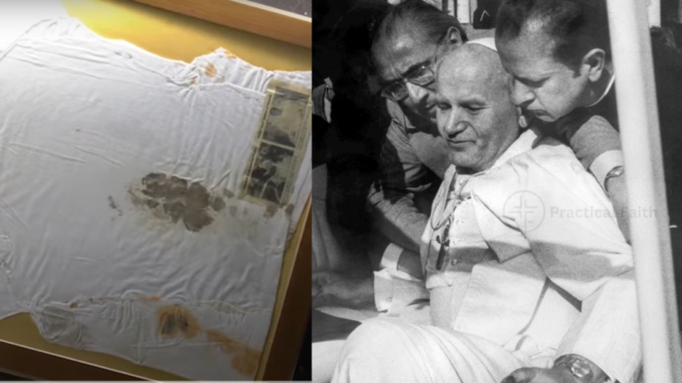 Saint John Paul Ii’s Blood Stained Shirt